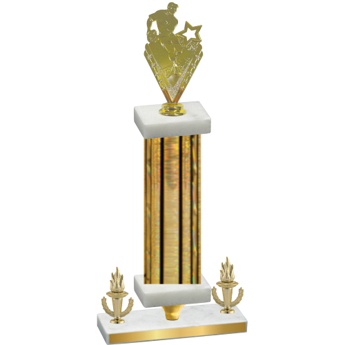 Premium Single Gold Glacier Victory Rugby Trophy