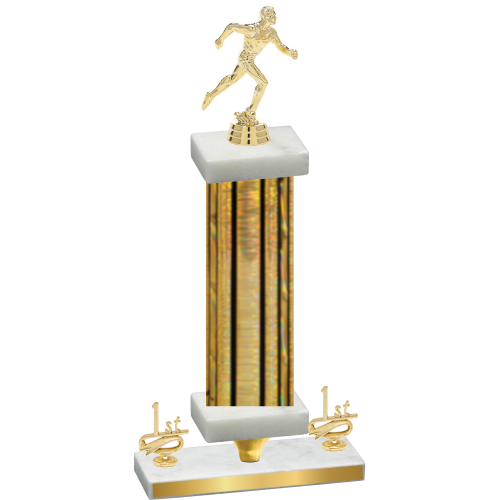 Premium Single Gold Glacier First Place Running Trophy