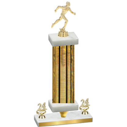 Premium Single Gold Glacier Year Running Trophy