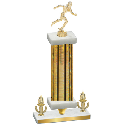 Premium Single Gold Glacier Victory Running Trophy
