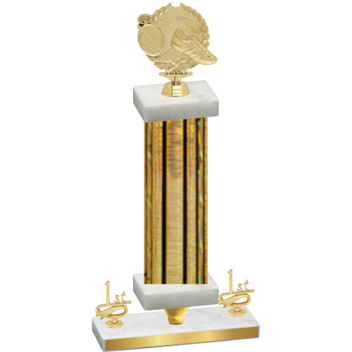 Premium Single Gold Glacier First Place Running Trophy