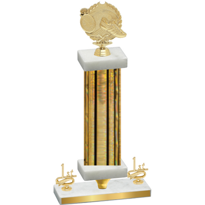 Premium Single Gold Glacier First Place Running Trophy