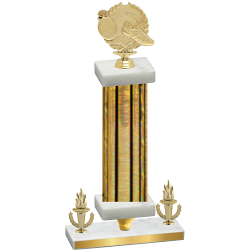 Premium Single Gold Glacier Victory Running Trophy