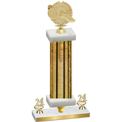 Premium Single Gold Glacier Year Running Trophy