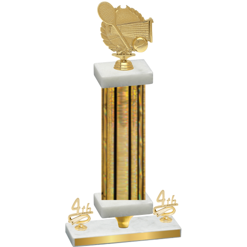 Premium Single Gold Glacier Fourth Place Tennis Trophy