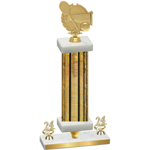 Premium Single Gold Glacier Year Tennis Trophy