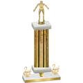 Premium Single Gold Glacier Second Place Wrestling Trophy