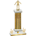 Premium Single Gold Glacier Third Place Wrestling Trophy