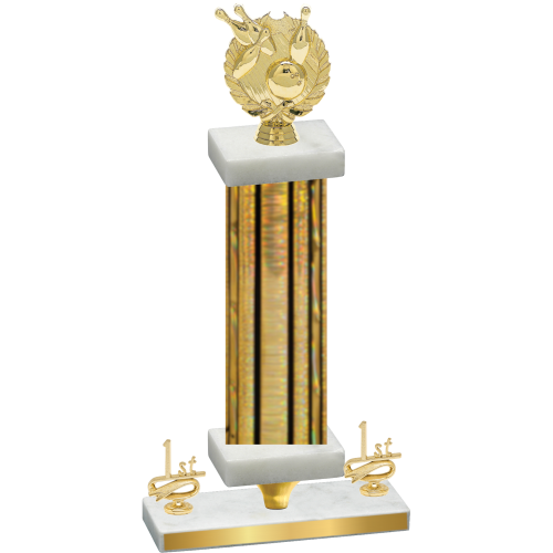Premium Single Gold Glacier First Place Bowling Trophy