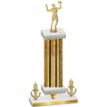 Premium Single Gold Glacier Victory Volleyball Trophy