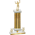 Premium Single Gold Glacier Year Volleyball Trophy