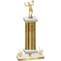 Premium Single Gold Glacier First Place Volleyball Trophy