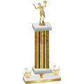 Premium Single Gold Glacier Second Place Volleyball Trophy