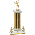 Premium Single Gold Glacier Victory Volleyball Trophy