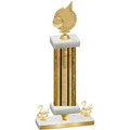 Premium Single Gold Glacier Second Place Volleyball Trophy
