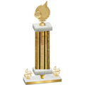 Premium Single Gold Glacier Fourth Place Volleyball Trophy