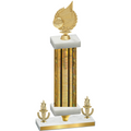 Premium Single Gold Glacier Victory Volleyball Trophy