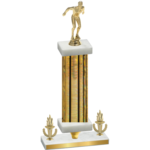 Premium Single Gold Glacier Victory Swimming Trophy