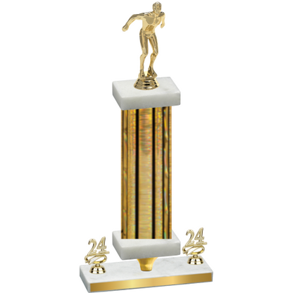 Premium Single Gold Glacier Year Swimming Trophy