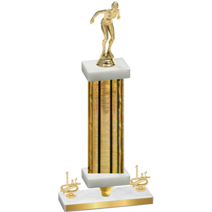Premium Single Gold Glacier First Place Tennis Trophy