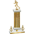 Premium Single Gold Glacier Victory Football Trophy