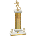 Premium Single Gold Glacier Year Football Trophy