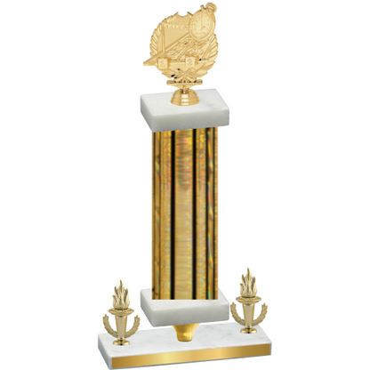 Premium Single Gold Glacier Victory Swimming Trophy