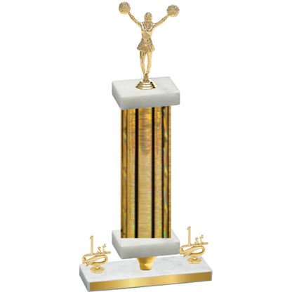 Premium Single Gold Glacier First Place Cheerleading Trophy