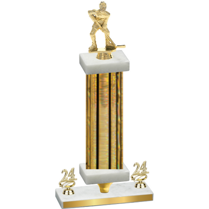 Premium Single Gold Glacier Year Hockey Trophy