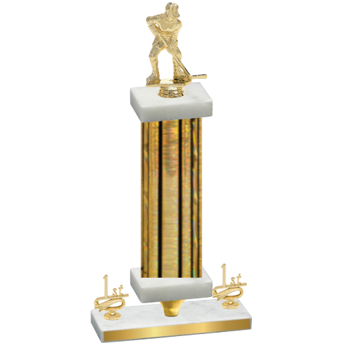 Premium Single Gold Glacier First Place Hockey Trophy