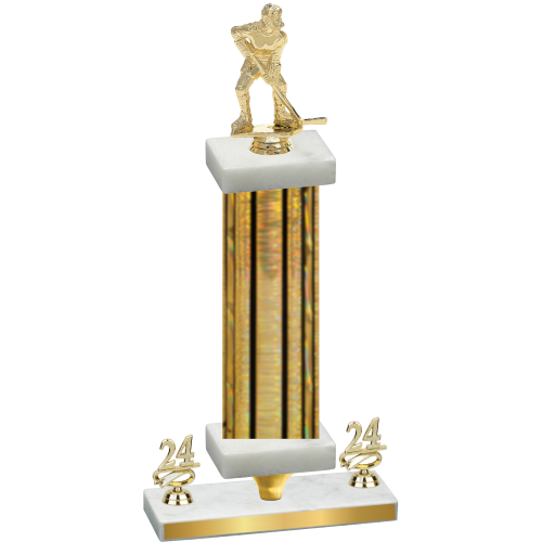 Premium Single Gold Glacier Year Hockey Trophy