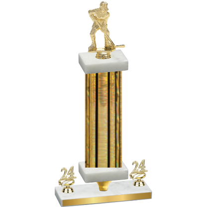 Premium Single Gold Glacier Year Hockey Trophy