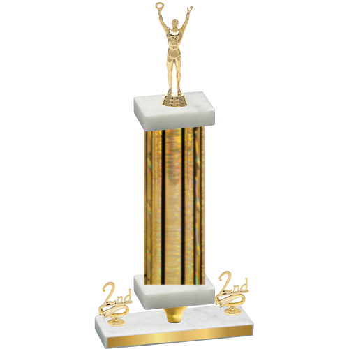 Premium Single Gold Glacier Second Place Victory Trophy