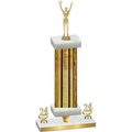 Premium Single Gold Glacier Year Victory Trophy