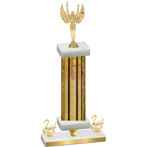 Premium Single Gold Glacier Second Place Victory Trophy