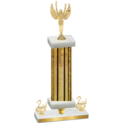Premium Single Gold Glacier Second Place Victory Trophy
