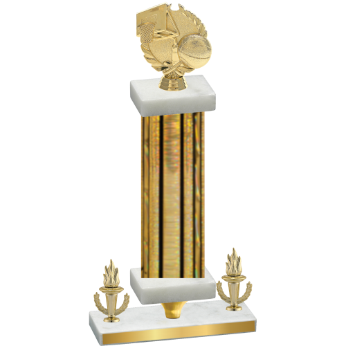Premium Single Gold Glacier Victory Basketball Trophy