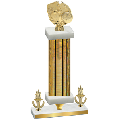 Premium Single Gold Glacier Victory Basketball Trophy