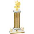 Premium Single Gold Glacier Fourth Place Pickleball Trophy