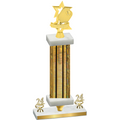 Premium Single Gold Glacier Year Pickleball Trophy