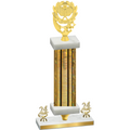 Premium Single Gold Glacier Year Pickleball Trophy