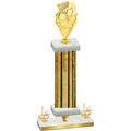 Premium Single Gold Glacier First Place Pickleball Trophy
