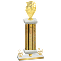Premium Single Gold Glacier Second Place Pickleball Trophy