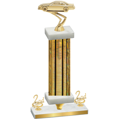 Premium Single Gold Glacier Second Place Cars Trophy