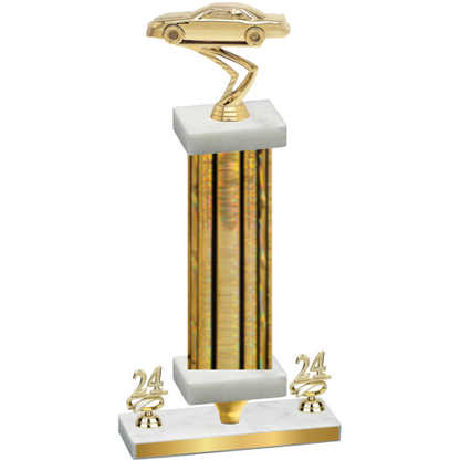 Premium Single Gold Glacier Year Cars Trophy