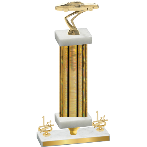 Premium Single Gold Glacier First Place Cars Trophy