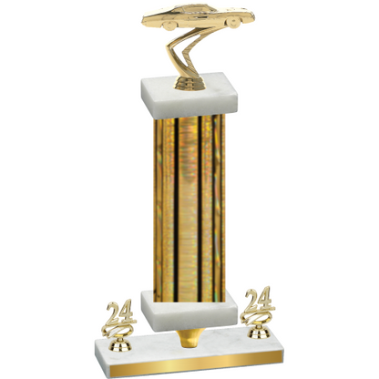 Premium Single Gold Glacier Year Cars Trophy