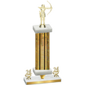 Premium Single Gold Glacier Year Archery Trophy