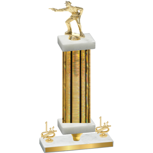 Premium Single Gold Glacier First Place Shooter Trophy