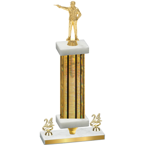 Premium Single Gold Glacier Year Shooter Trophy